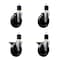 Service Caster 5'' Soft Rubber Wheel Swivel 1-7/8'' Expanding Stem Caster Set 2 Brakes, 4PK SCC-EX20S514-SRS-2-PLB-2-178 - alternate 1